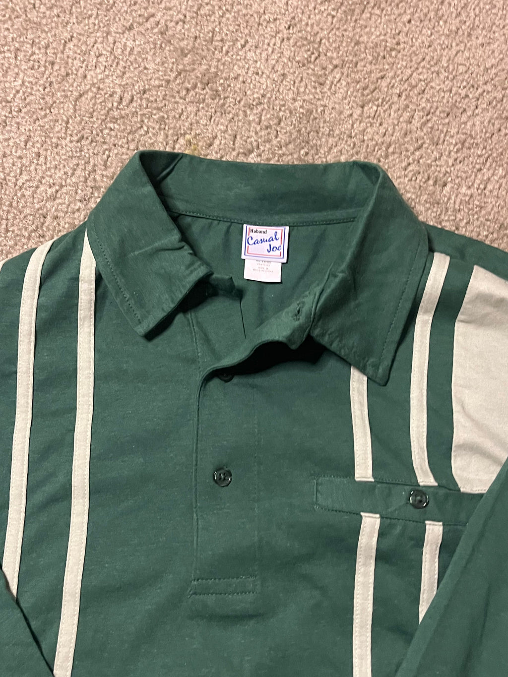 Vintage Green n White Casual Joe