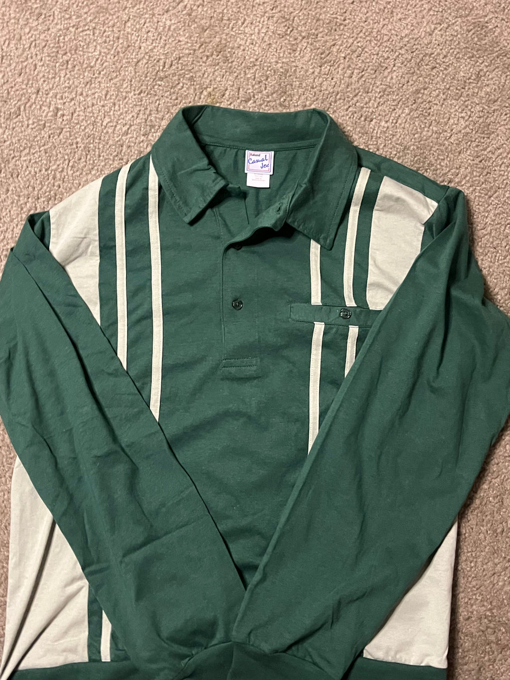 Vintage Green n White Casual Joe