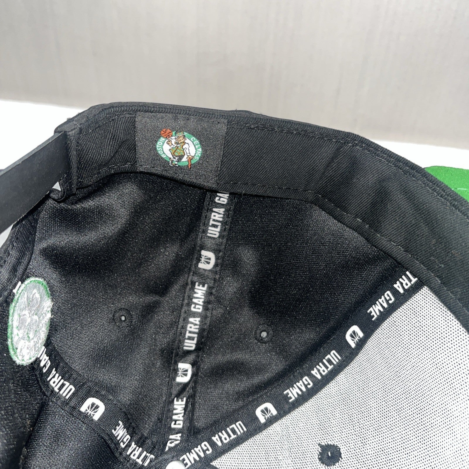 NEW Boston Celtics Ultra Game NBA One-Size Snapback Black Cap w/Green Logo