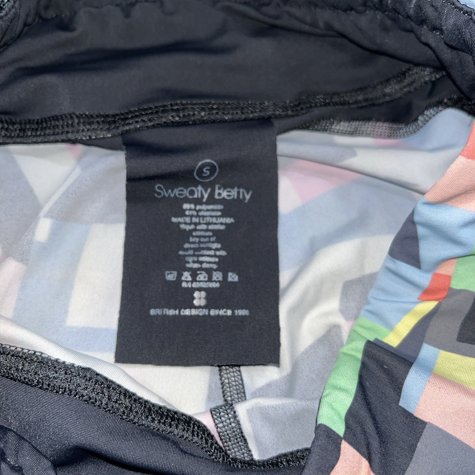 Sweaty Betty women's Zero gravity  Leggings Size Small multicolor crops mesh