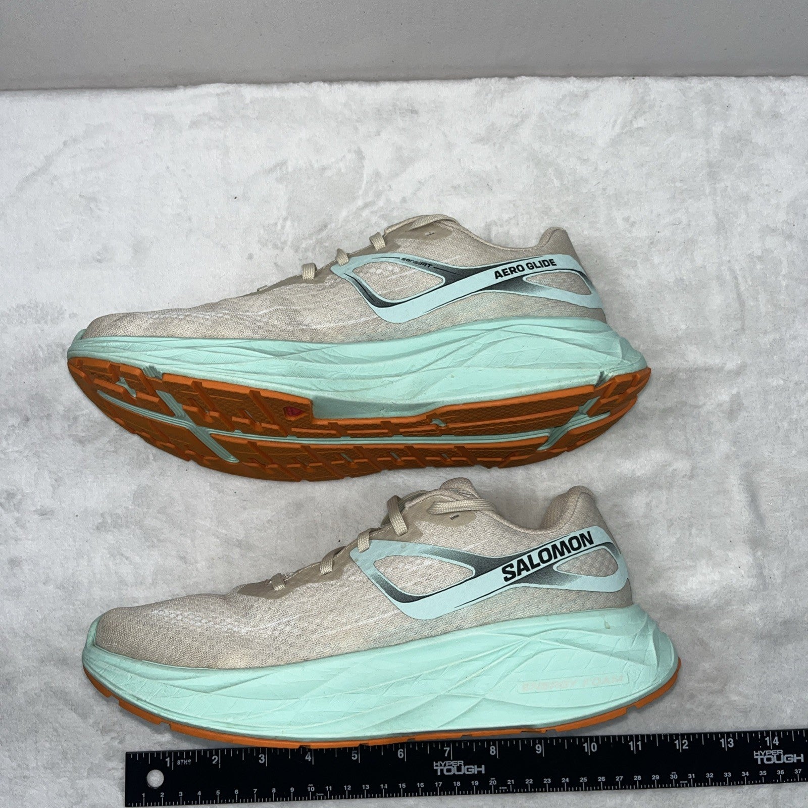 Salomon Aero Glide Granite Green Tan Size 8 Women’s Energy Foam