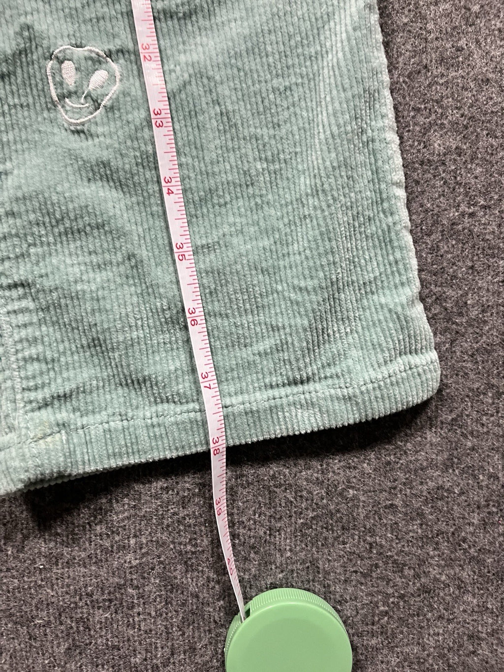 Pacsun Embroidered Corduroy Trouser Pants Green Large