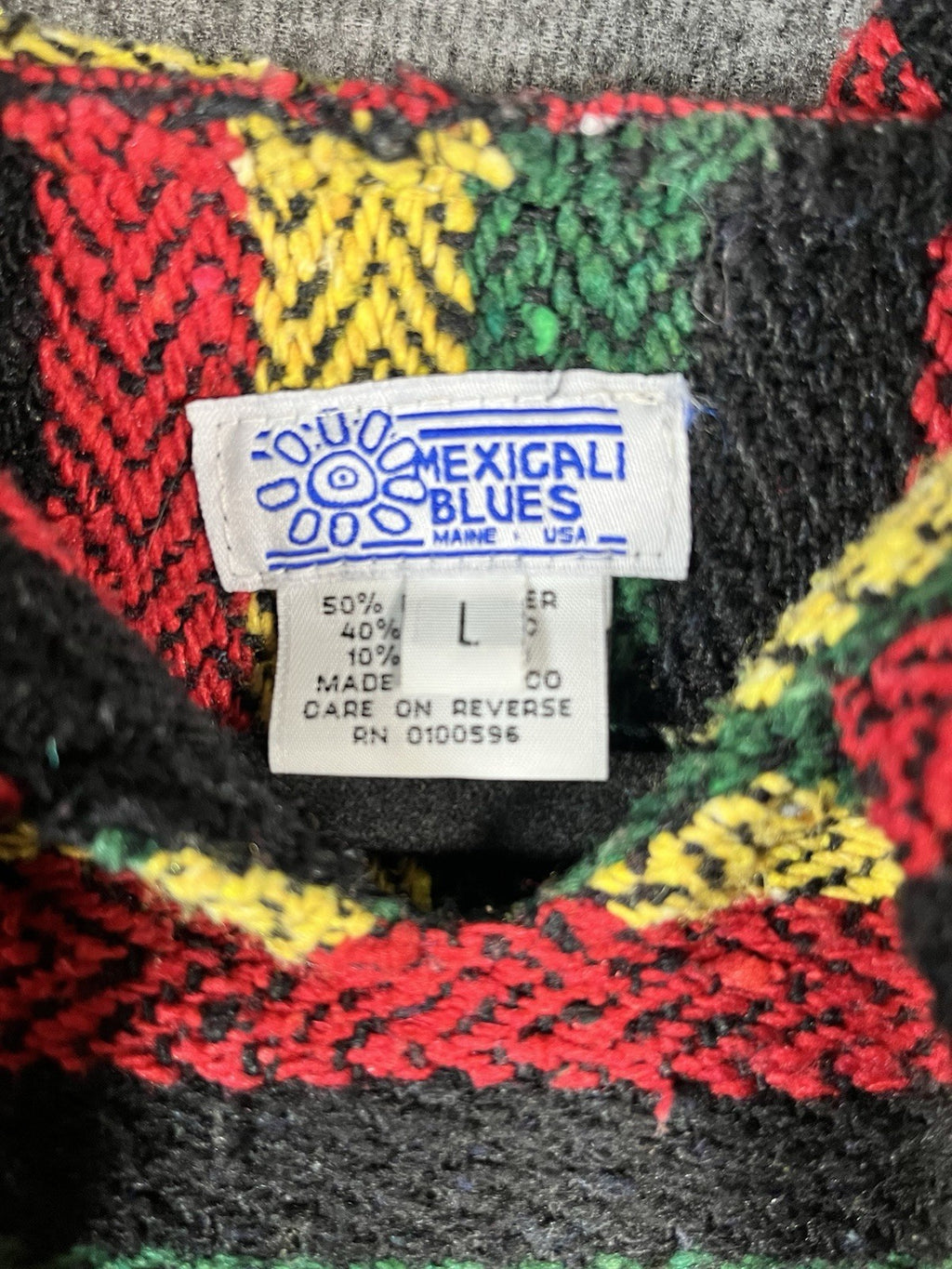 Mexicali Blues Hoody Pullover Multicolor Striped L 