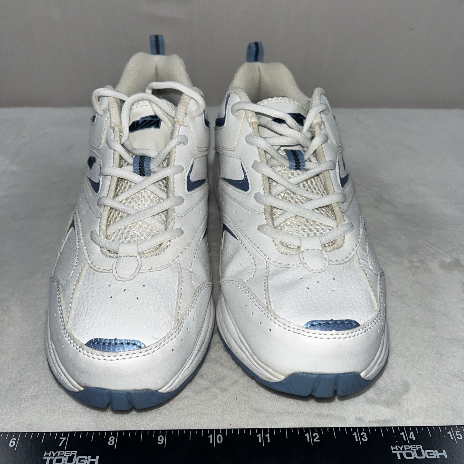 Avia Women’s Athletic Walking And Toning Shoes White Blue Size 8.5 