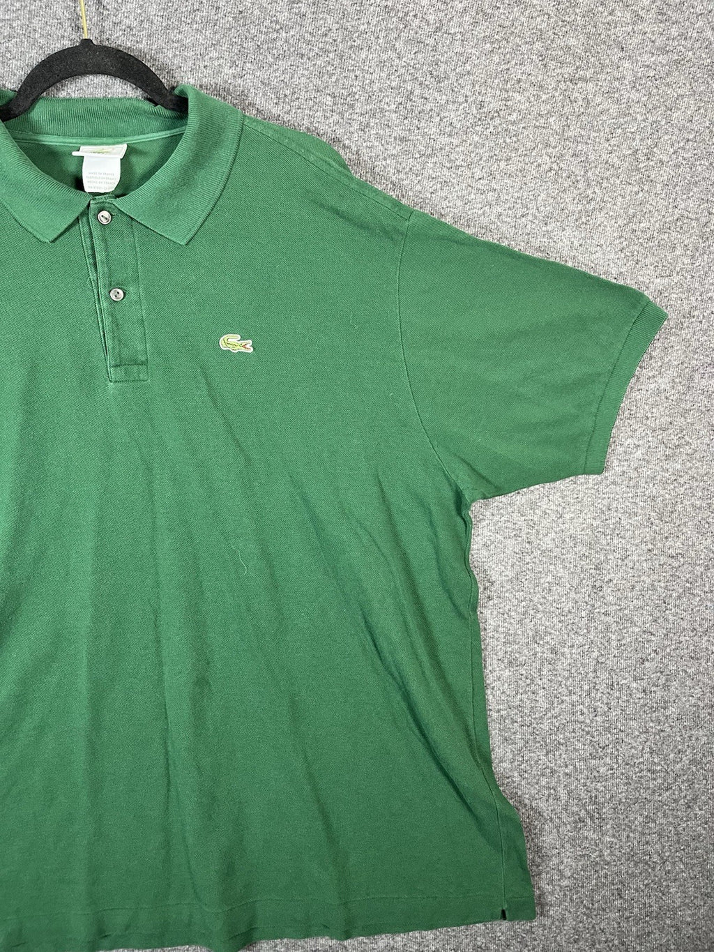 LACOSTE LIVE Size 8 XL Green Short Sleeve Mens Golf Casual Polo Shirt Cotton