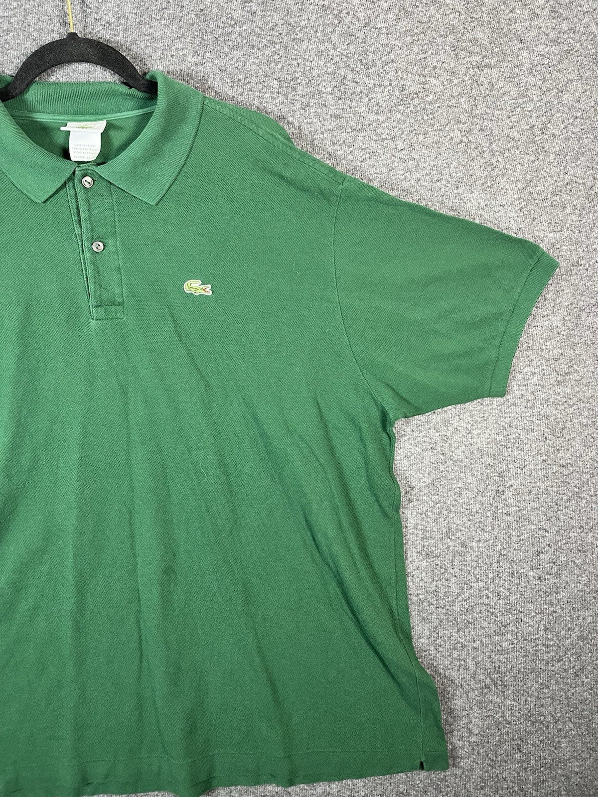 LACOSTE LIVE Size 8 XL Green Short Sleeve Mens Golf Casual Polo Shirt Cotton