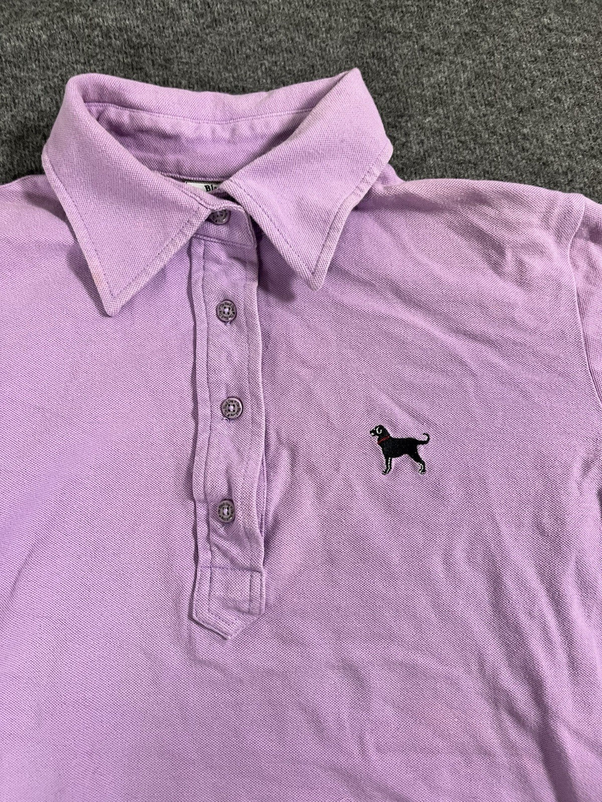 Women's The Black Dog Brand Pink Golf Polo Shirt Sz S