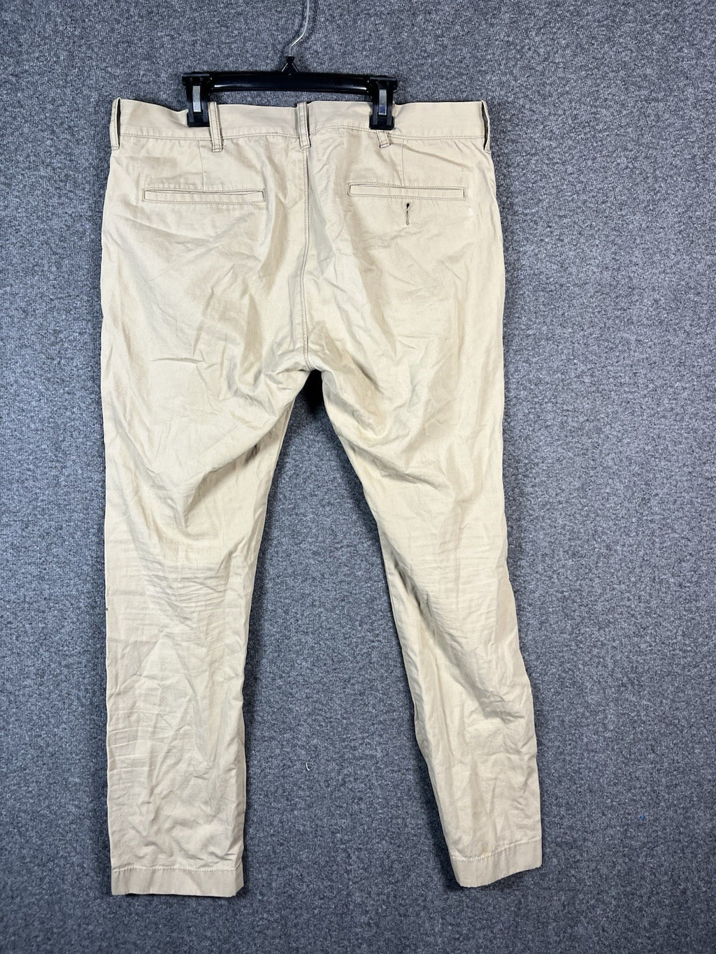 J.Crew men's chino pants Driggs 33/30 Tan Button Zip pull On 