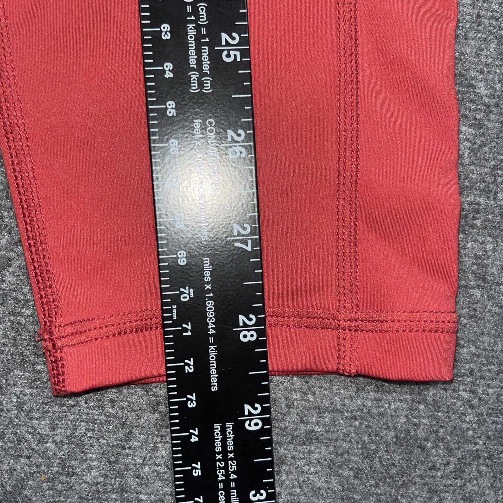 Zyia Active Cropped Burnt orange Cropped Leggings Media pockets Size 6-8