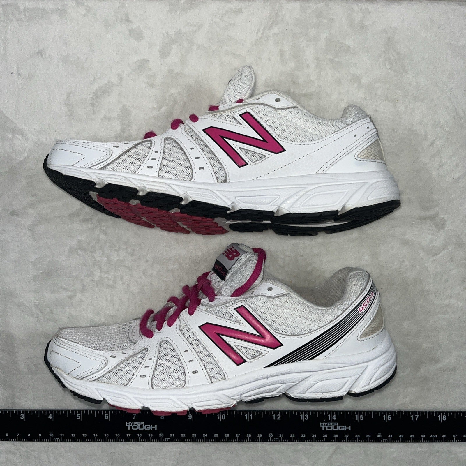 New Balance 450v2 Womens Running Shoes White Pink Size 9 1/2 