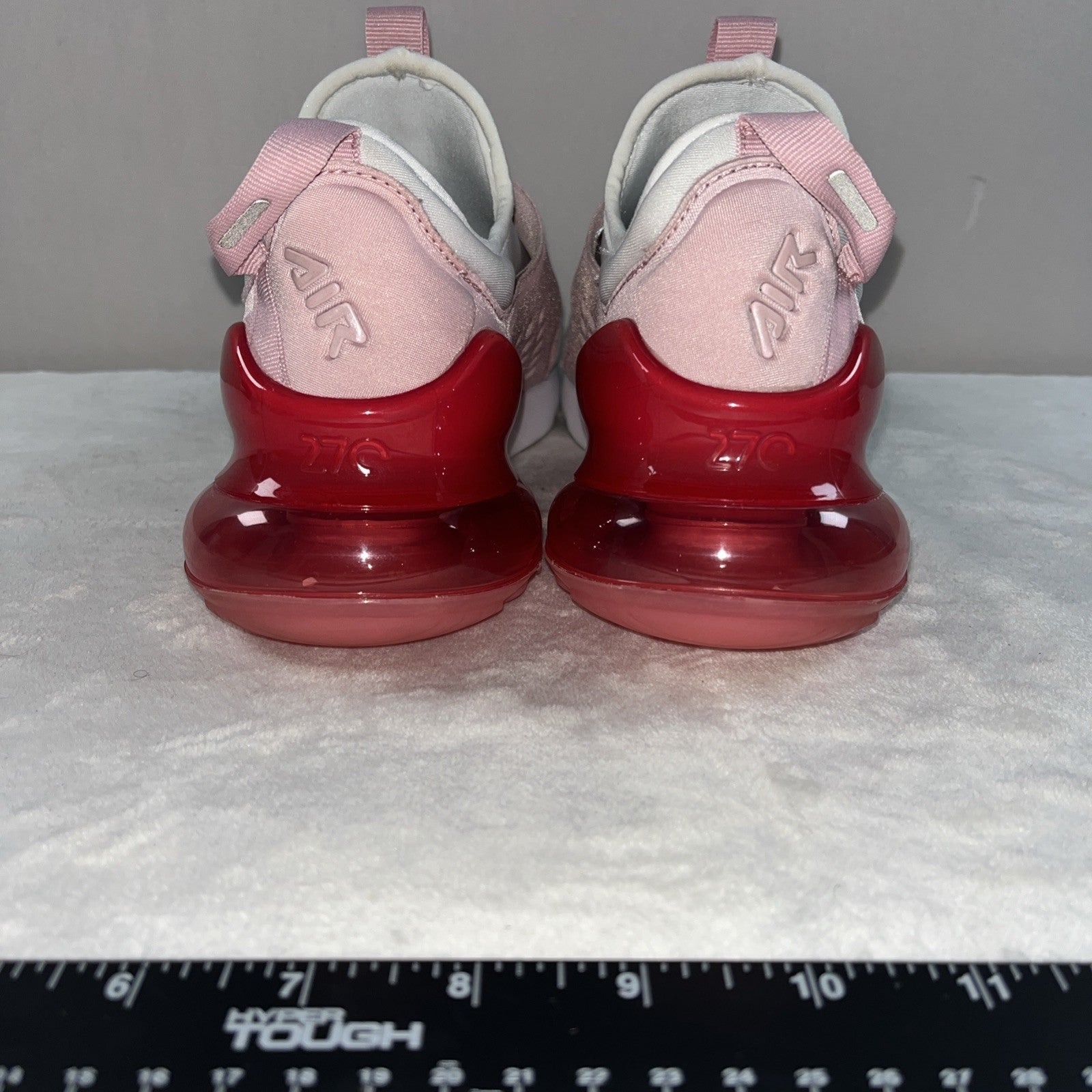 Size 7Y- Nike Air Max 270 Extreme Low White Pink Glaze