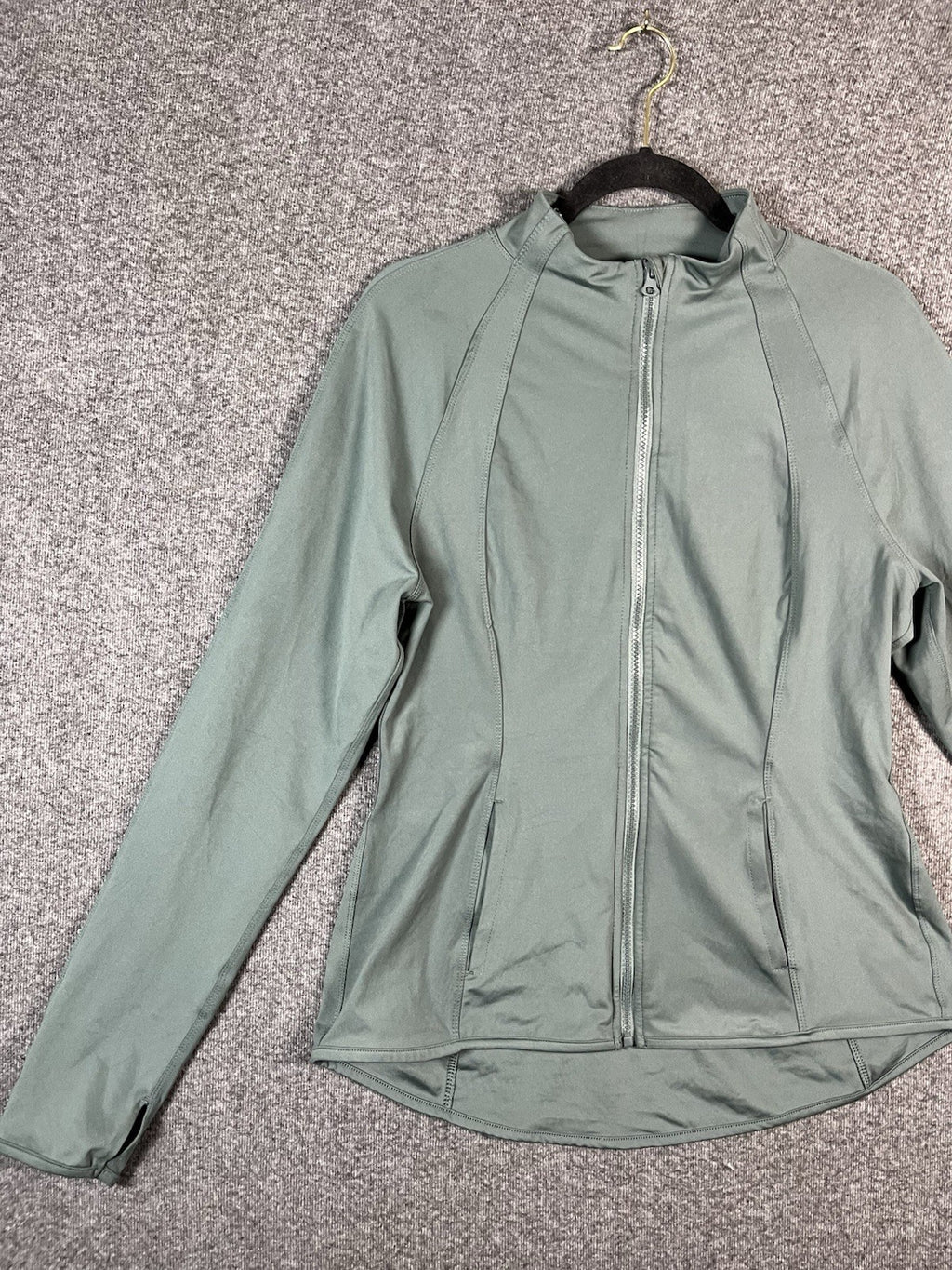 yogalicious jacket Woman’s Active Green XL Longsleeve 1/4 Collar 