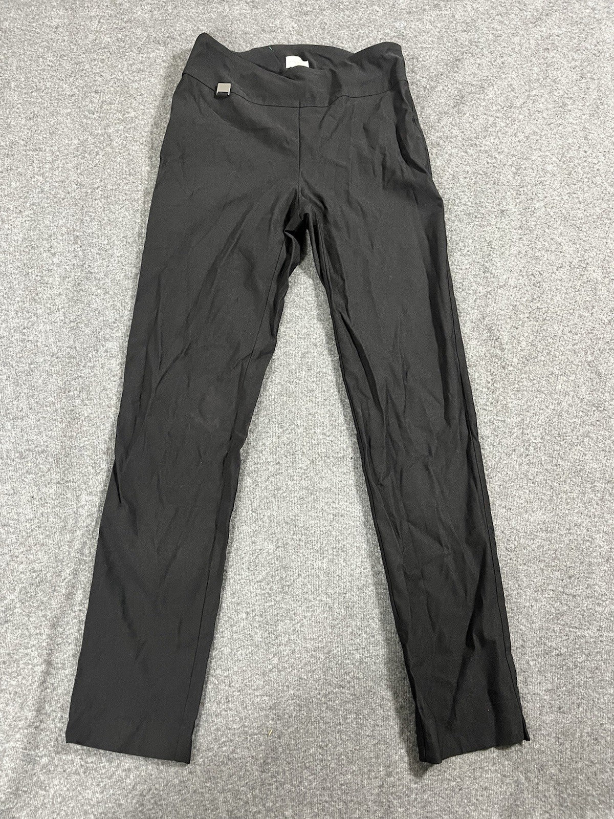 Lisette L Montreal Pants 4 Black Stretch Straight Pull On Logo Comfort