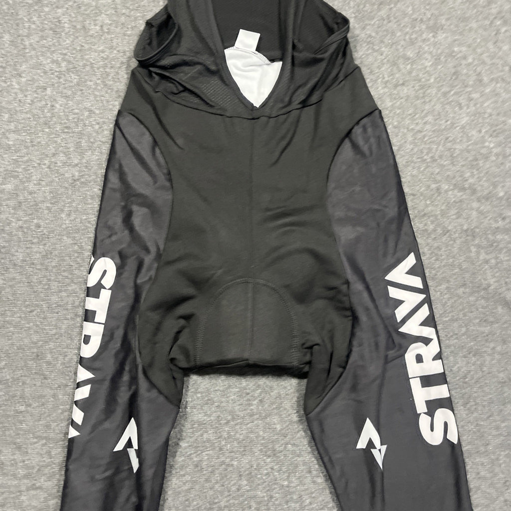 Strava Black Anti Shock Gel Impact Shockproof Cushioned Cycling Stretch Bib Med