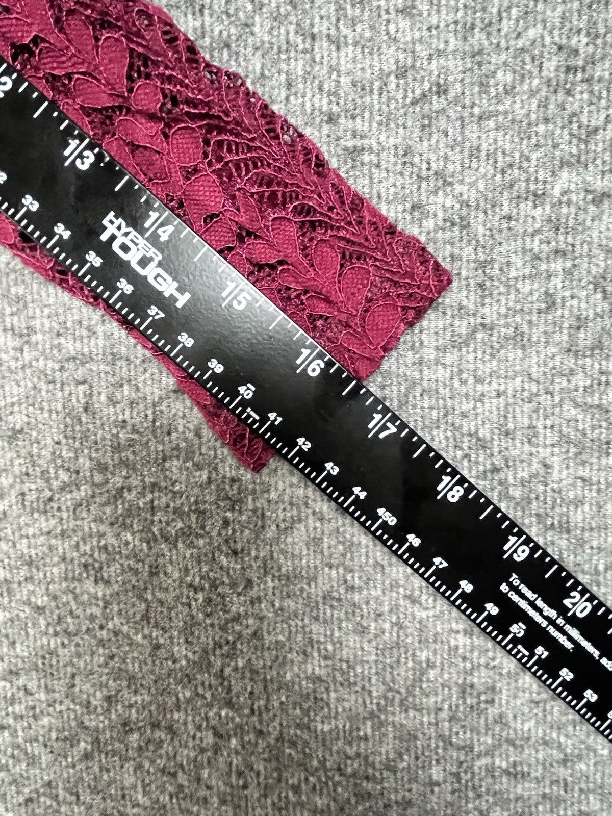 Fashion Nova long-sleeve, off-the-shoulder, magenta lace mini dress Medium 