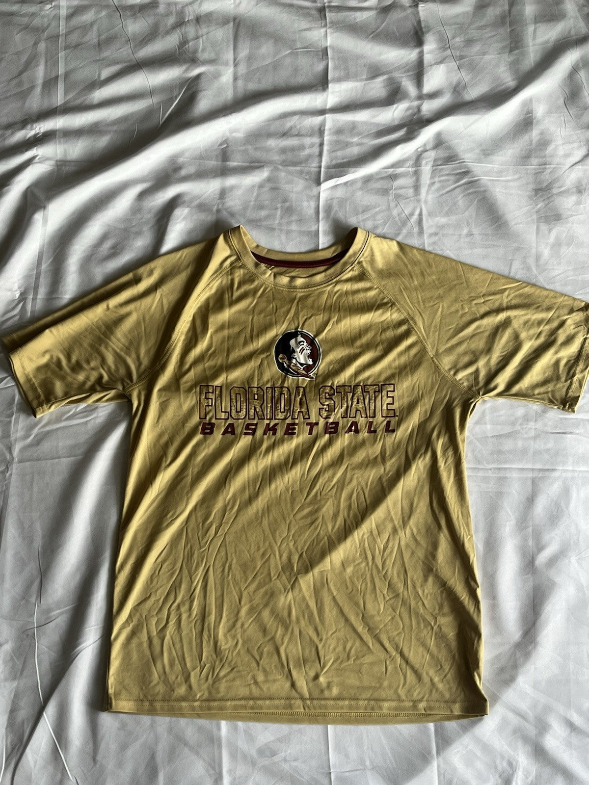 Florida State Seminoles Basketball Team Shirt Gold Men’s Medium 