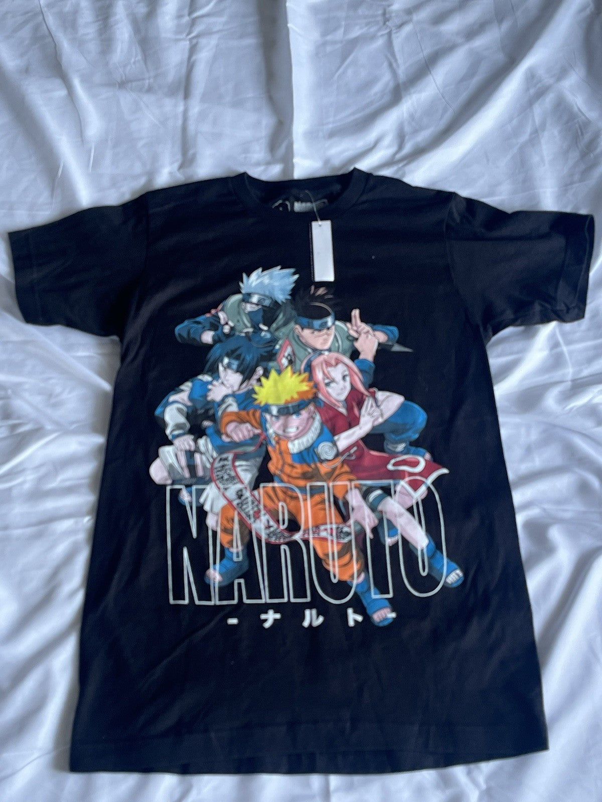 Naruto Graphic Casual T-Shirt, Men's Black NEW With Tags Size S 34/36