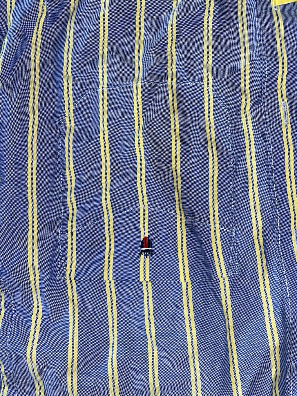 Louis Philippe Slim Fit shirt Men’s Large Blue Striped 