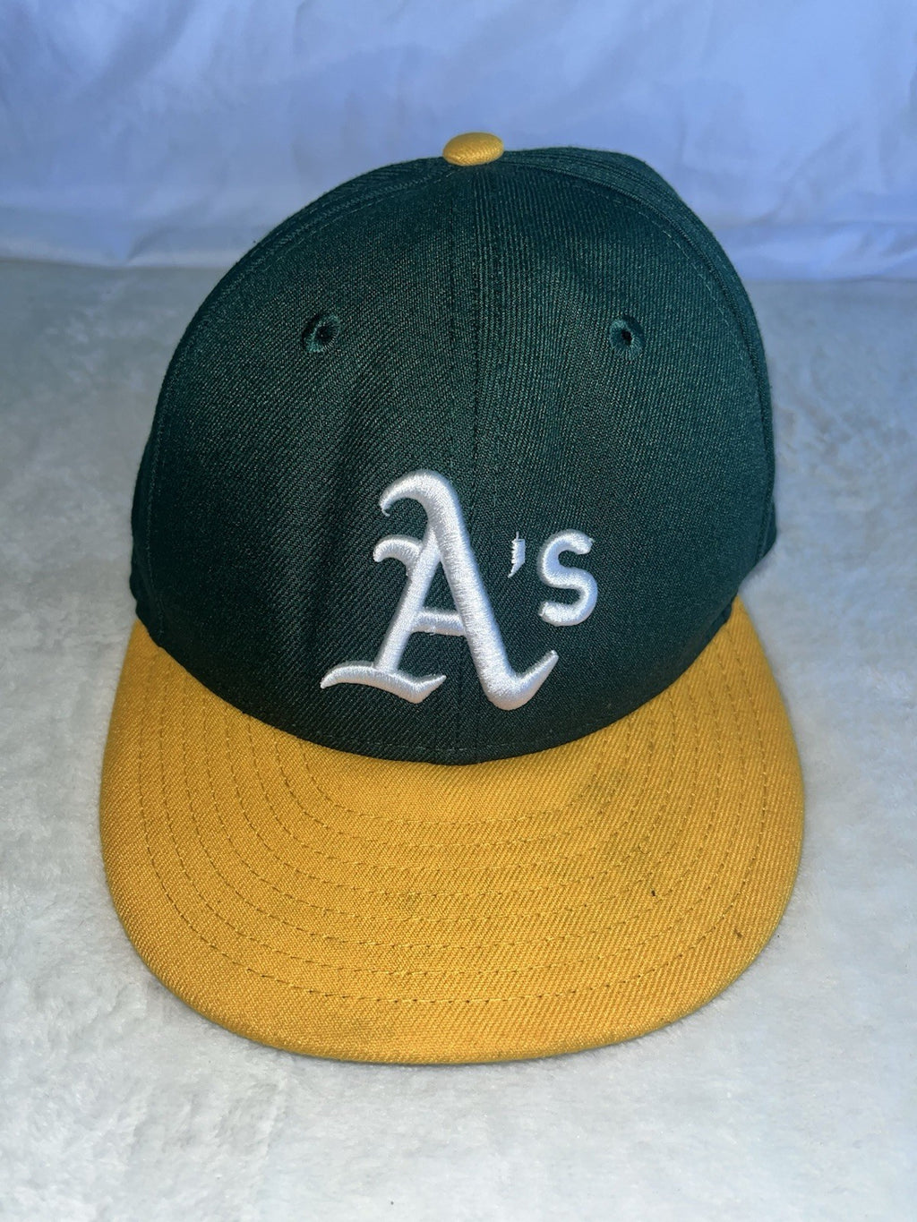Oakland Athletics A's New Era Fitted Hat Sz 7 1/4 59FIFTY 5950 MLB On Field