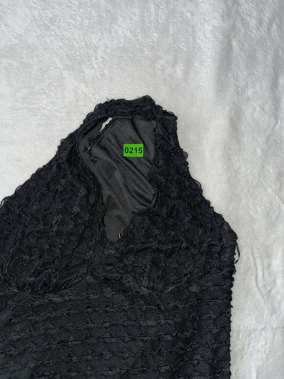 Women’s Black Dress Waffle Print Tank Top Mini Size Medium 