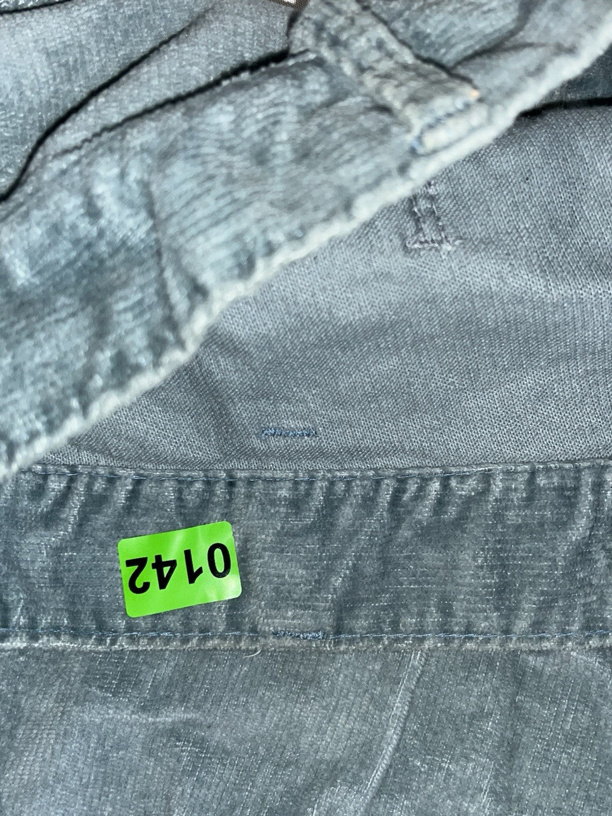 Vintage Corduroy Pants Unisex Green Size Large (missing Button) Boot Cut