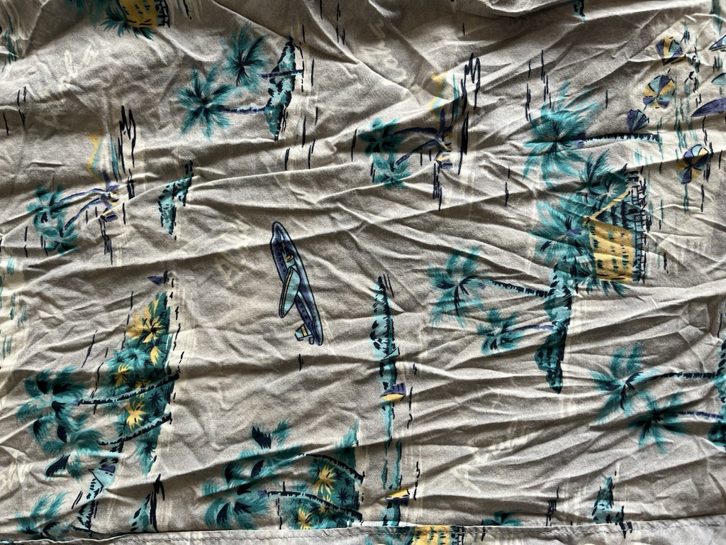 American Eagle Seriously Soft Men’s Hawaiian Button Up Shirt Size XL Airplanes 