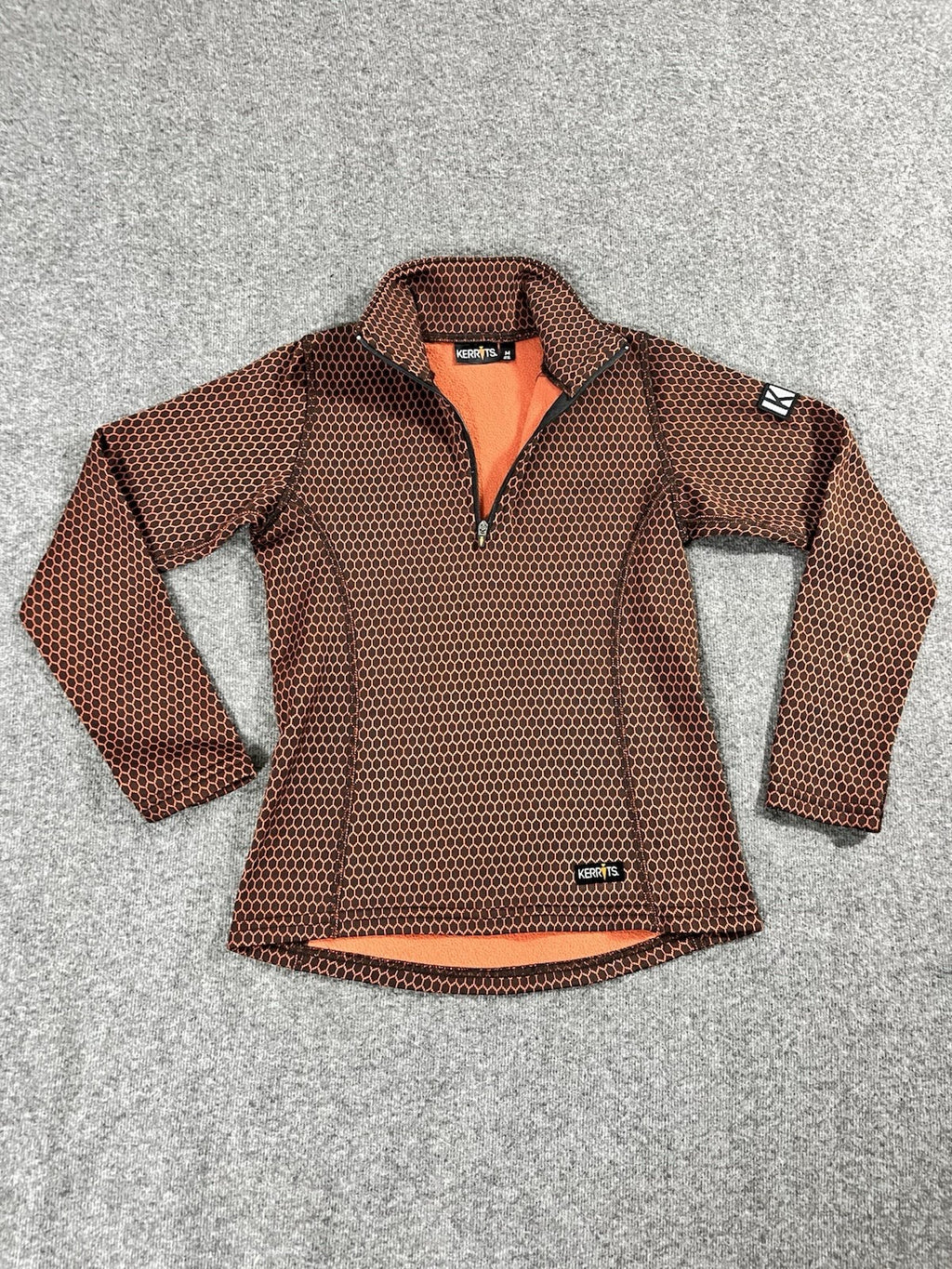 Kerrits Up tempo fleece tech top Orange
