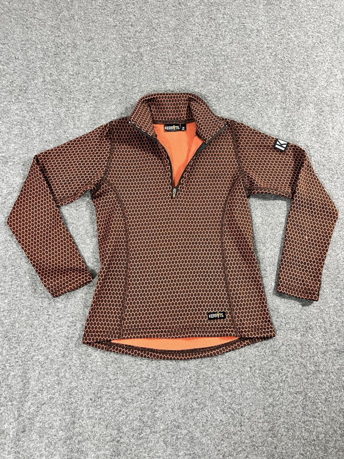 Kerrits Up tempo fleece tech top Orange