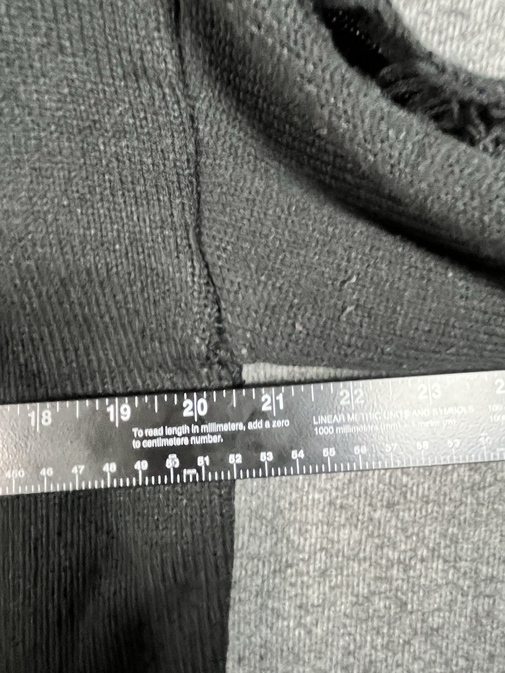 Black distressed knit sweater Unisex Long Sleeve 