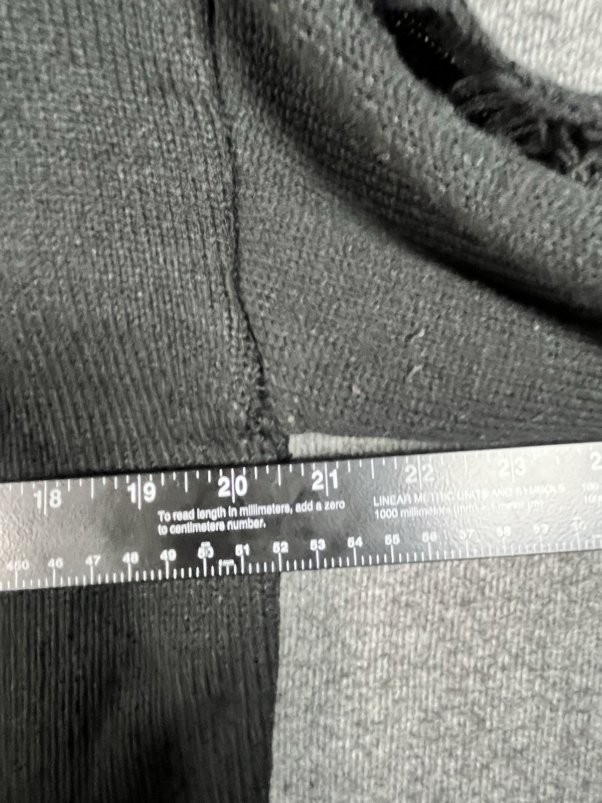 Black distressed knit sweater Unisex Long Sleeve 