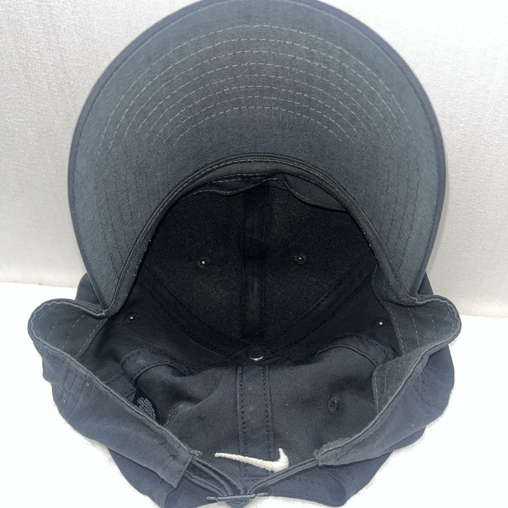 nike golf adjustable strapback hat cap Black Men’s White Check 