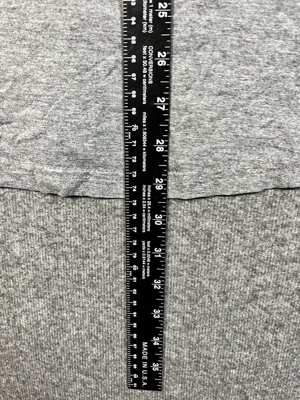 DC Men's Est MCMXCIV Graphic T-Shirt Gray Men’s XL 3/4 Sleeves 
