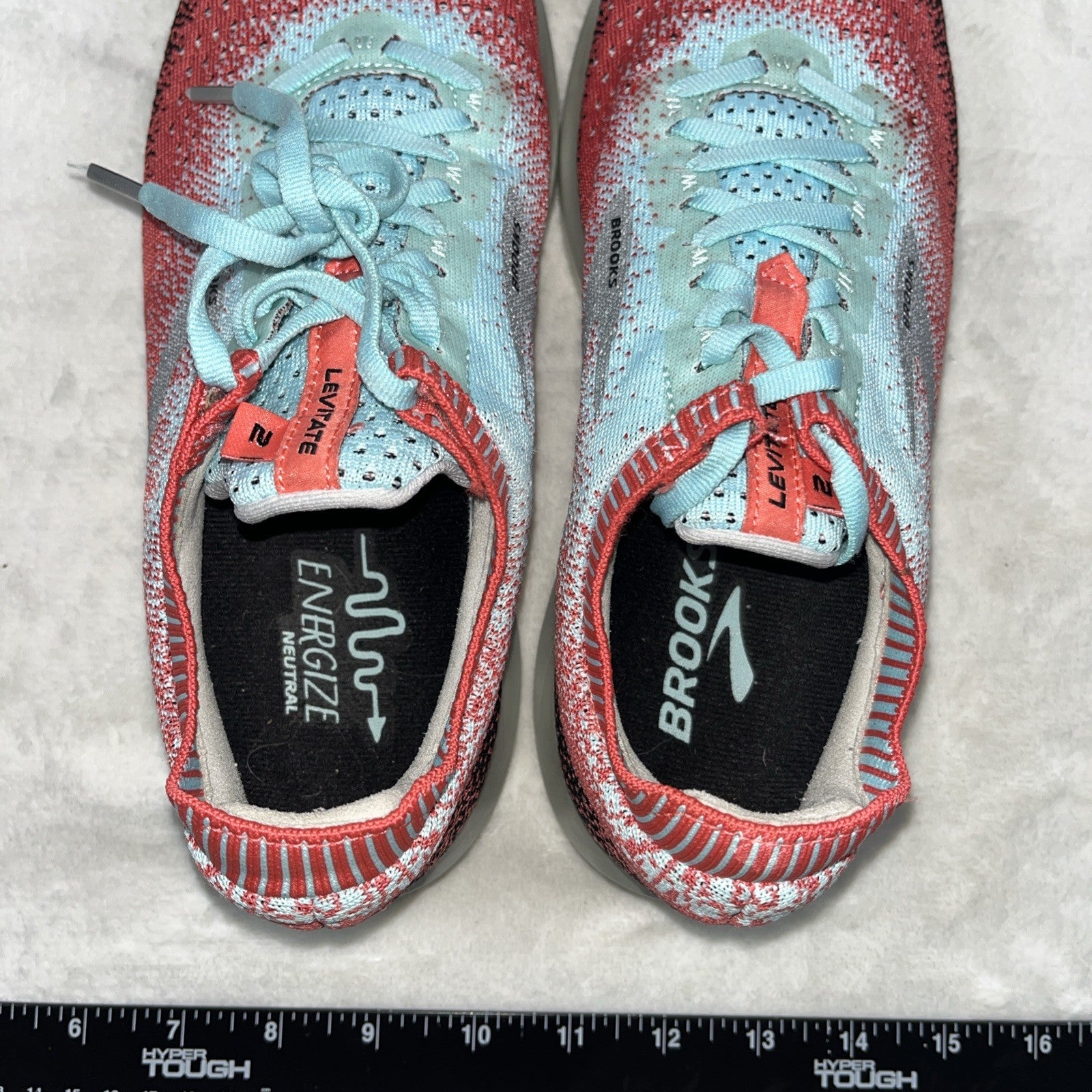 Size 8.5 - Brooks Levitate 2 Black/Blue/Coral