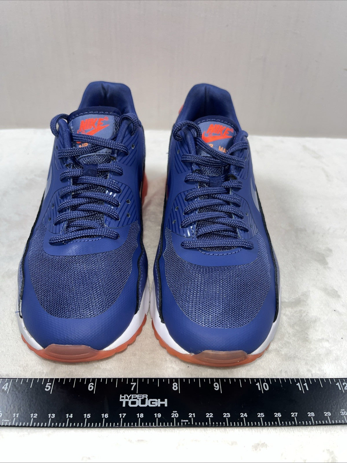 Nike Air Max 90 Essential Blue White Womens Athletic Shoe Size 7.5 Lace Up 