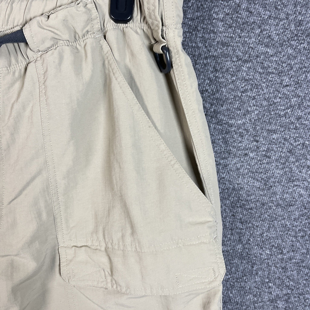 The North Face Tan Belted Nylon Convertible Hiking Cargo Pants/Short Men Size XL