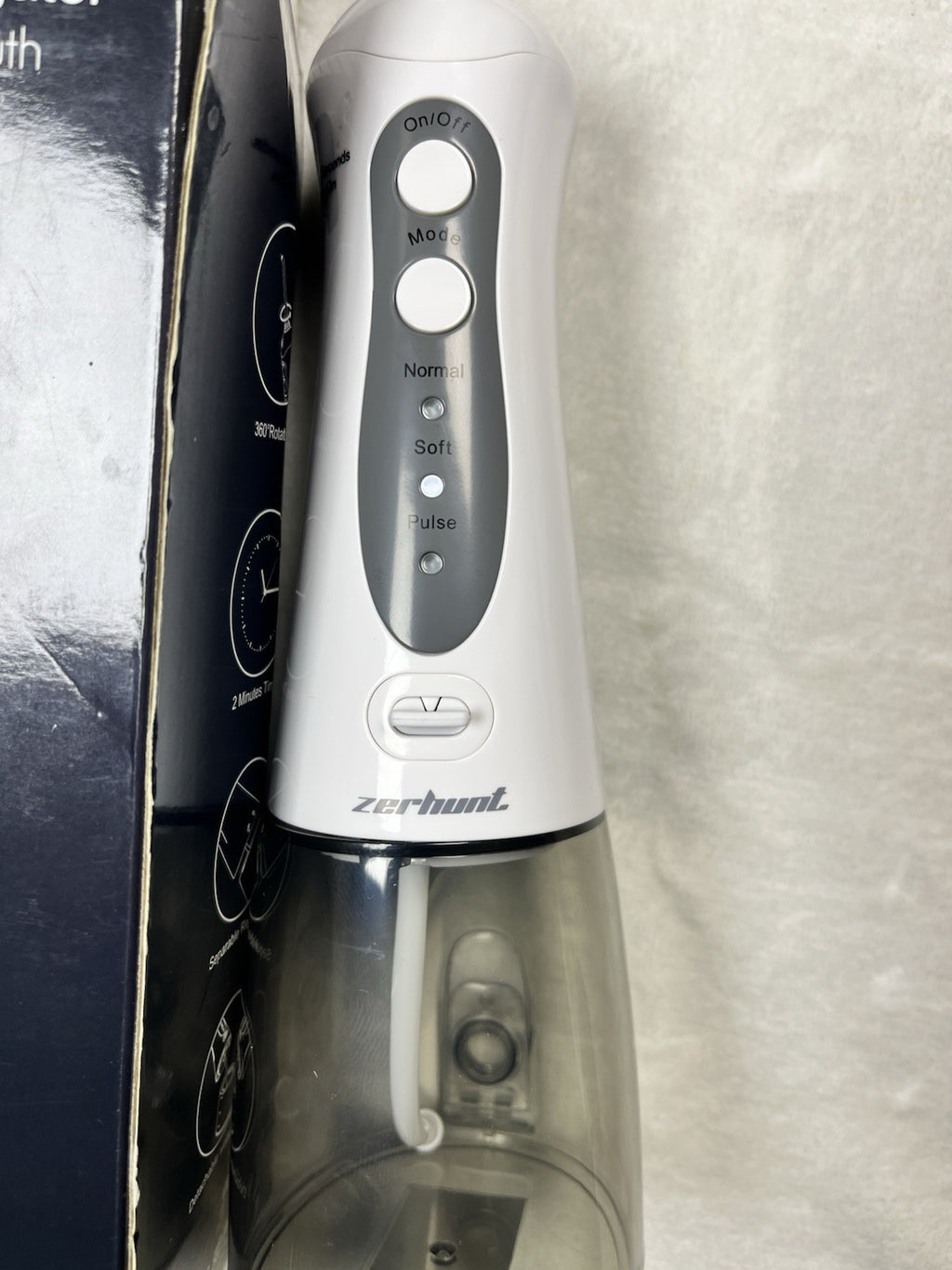 Cordless Water Flosser Dental Oral Irrigator Travel Teeth Floss Pick WHITE