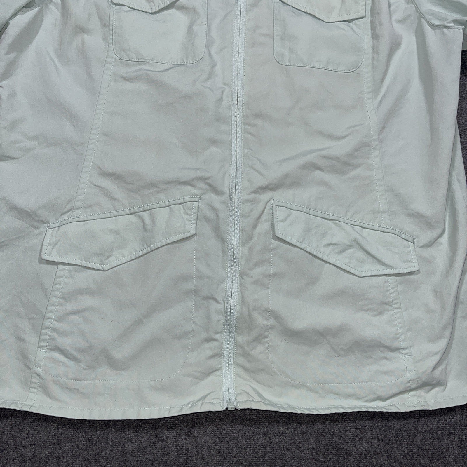Eddie Bauer Travex Jacket Womens Seafoam Green  2XL Full Zip Windbreaker Coat