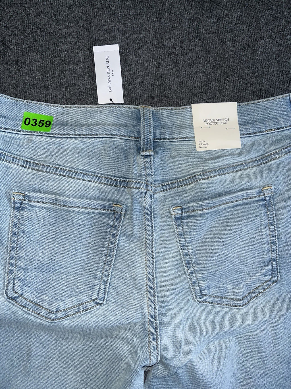 Banana Republic Women’s Jean Mid Rise Bootcut Denim 26/0 Button Zipper 