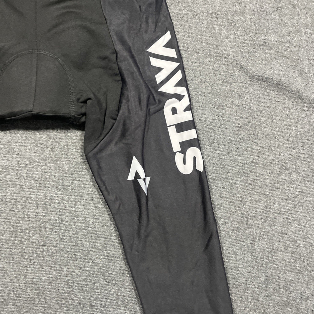 Strava Black Anti Shock Gel Impact Shockproof Cushioned Cycling Stretch Bib Med