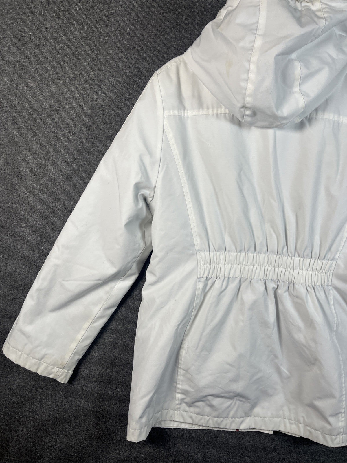 Tommy Hilfiger Women's 3-in-1 Jacket Removable Hoodie Navy/White