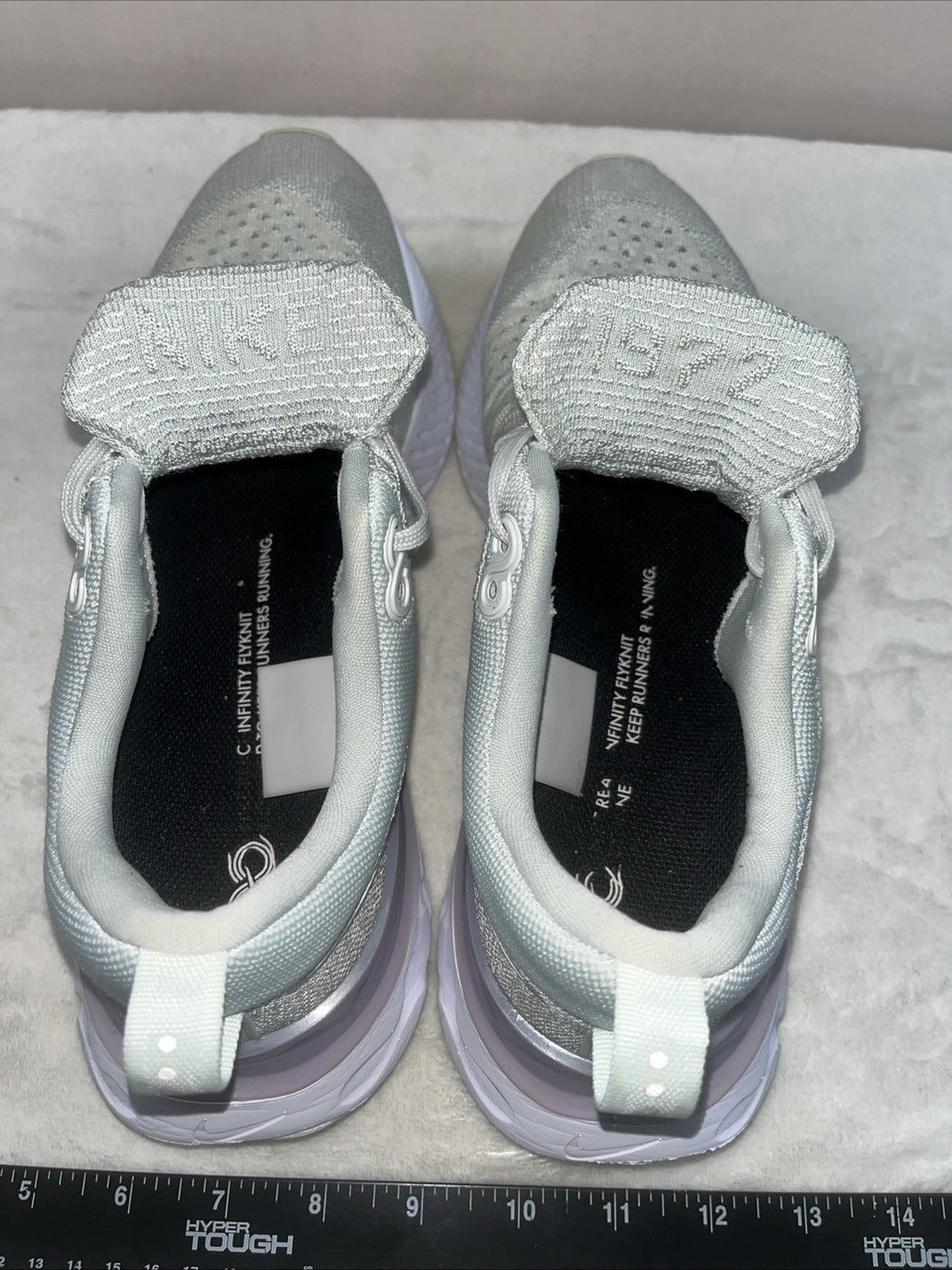Size 11 - Nike React Infinity Run Flyknit 2 Light Silver Lilac W