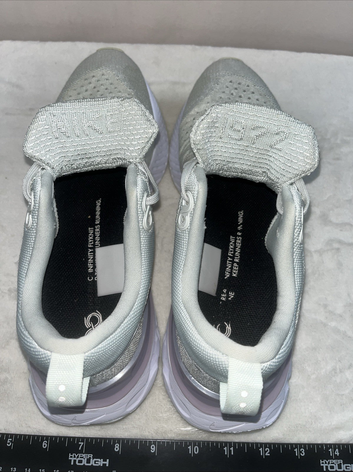 Size 11 - Nike React Infinity Run Flyknit 2 Light Silver Lilac W
