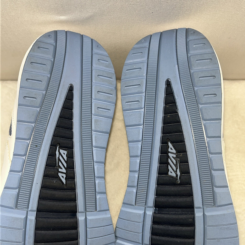 Avia Women’s Athletic Walking And Toning Shoes White Blue Size 8.5 