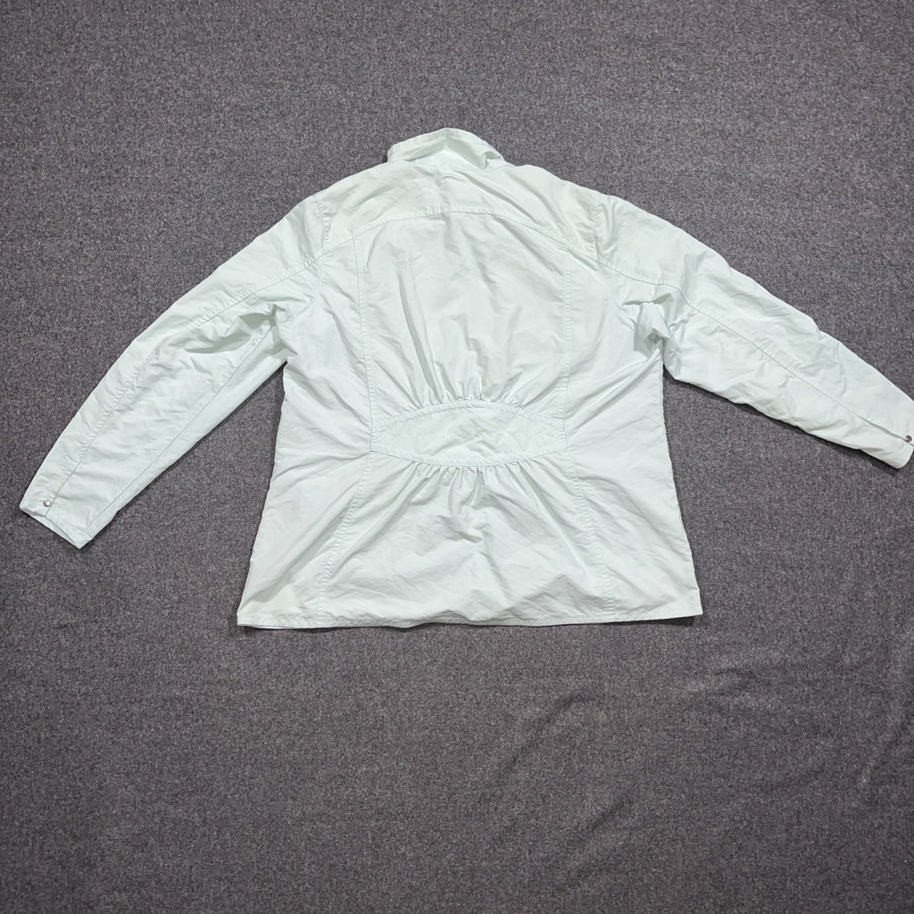 Eddie Bauer Travex Jacket Womens Seafoam Green  2XL Full Zip Windbreaker Coat