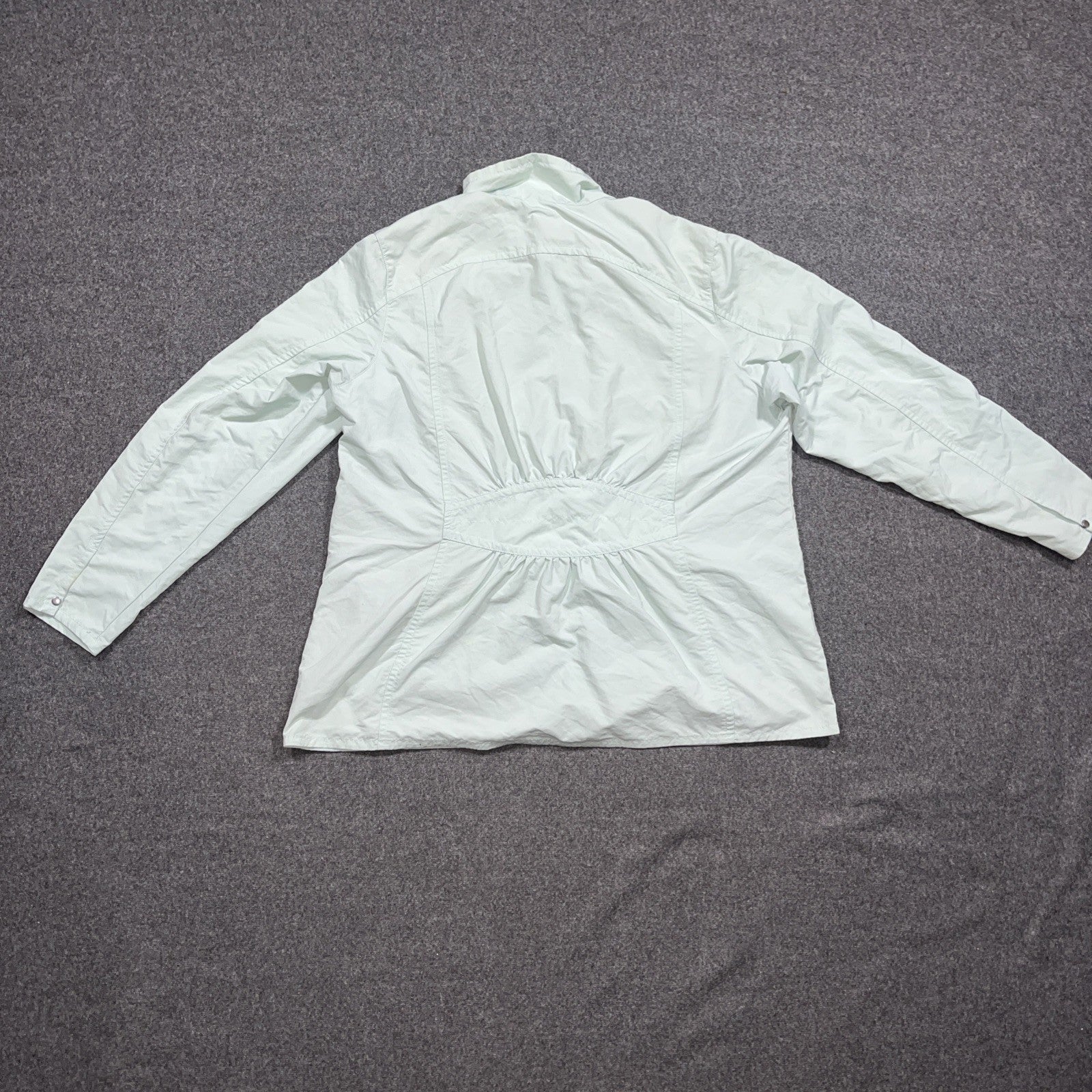 Eddie Bauer Travex Jacket Womens Seafoam Green  2XL Full Zip Windbreaker Coat