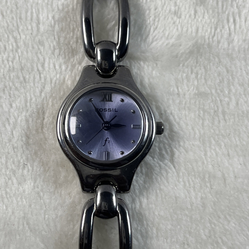 Fossil F2 Watch ES-9014 Womens Purple Dial Quartz Three Hands Analog