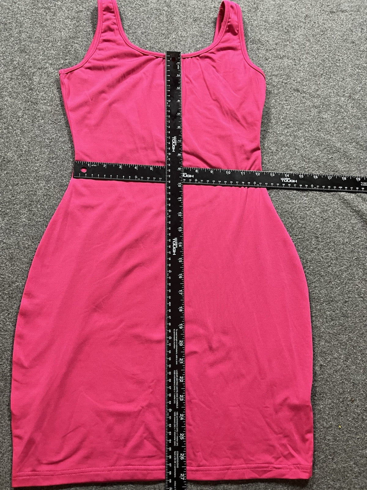 Women's Hot Pink Dress Size Medium Open Back