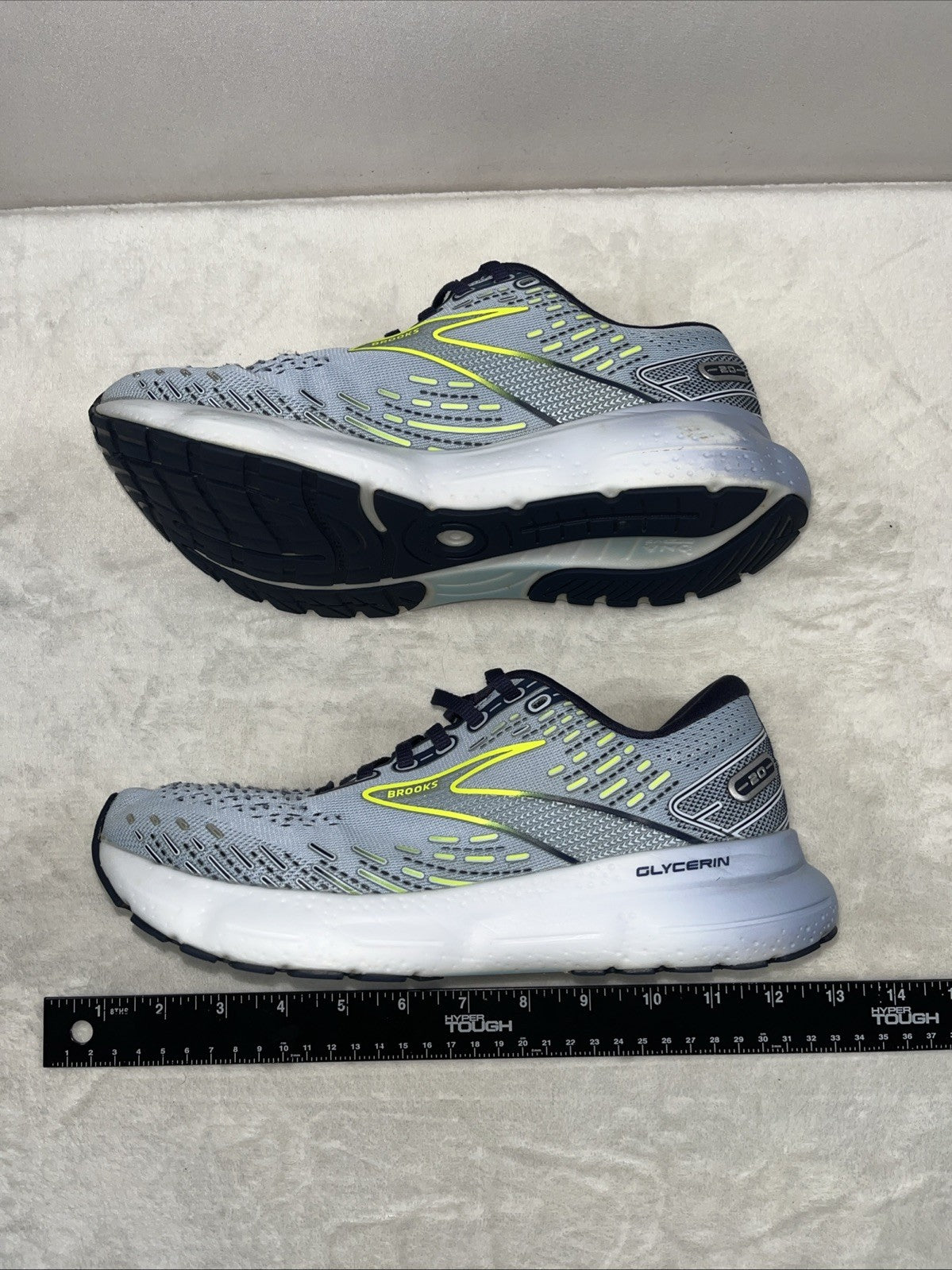Size 8.5 - Brooks Glycerin GTS 20 Light Blue Nightlife W