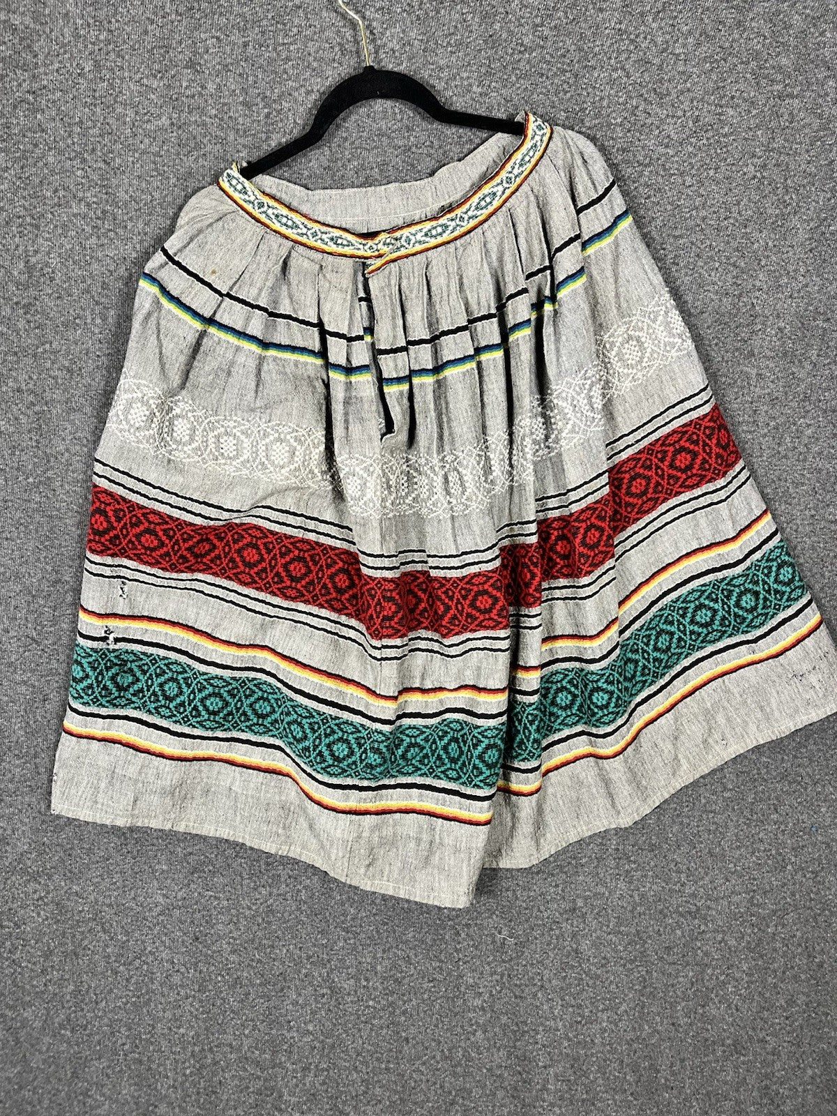 Vintage Seminole Native American Handmade Patchwork Skirt