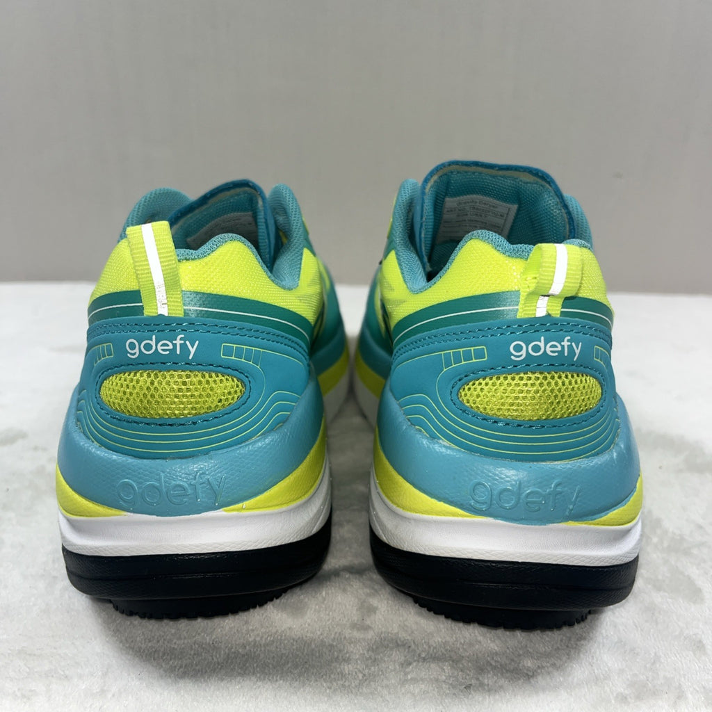 Gdefy ION Womens Gravity Defying Comfort Shoes Green And Blue Wallking Size 7 